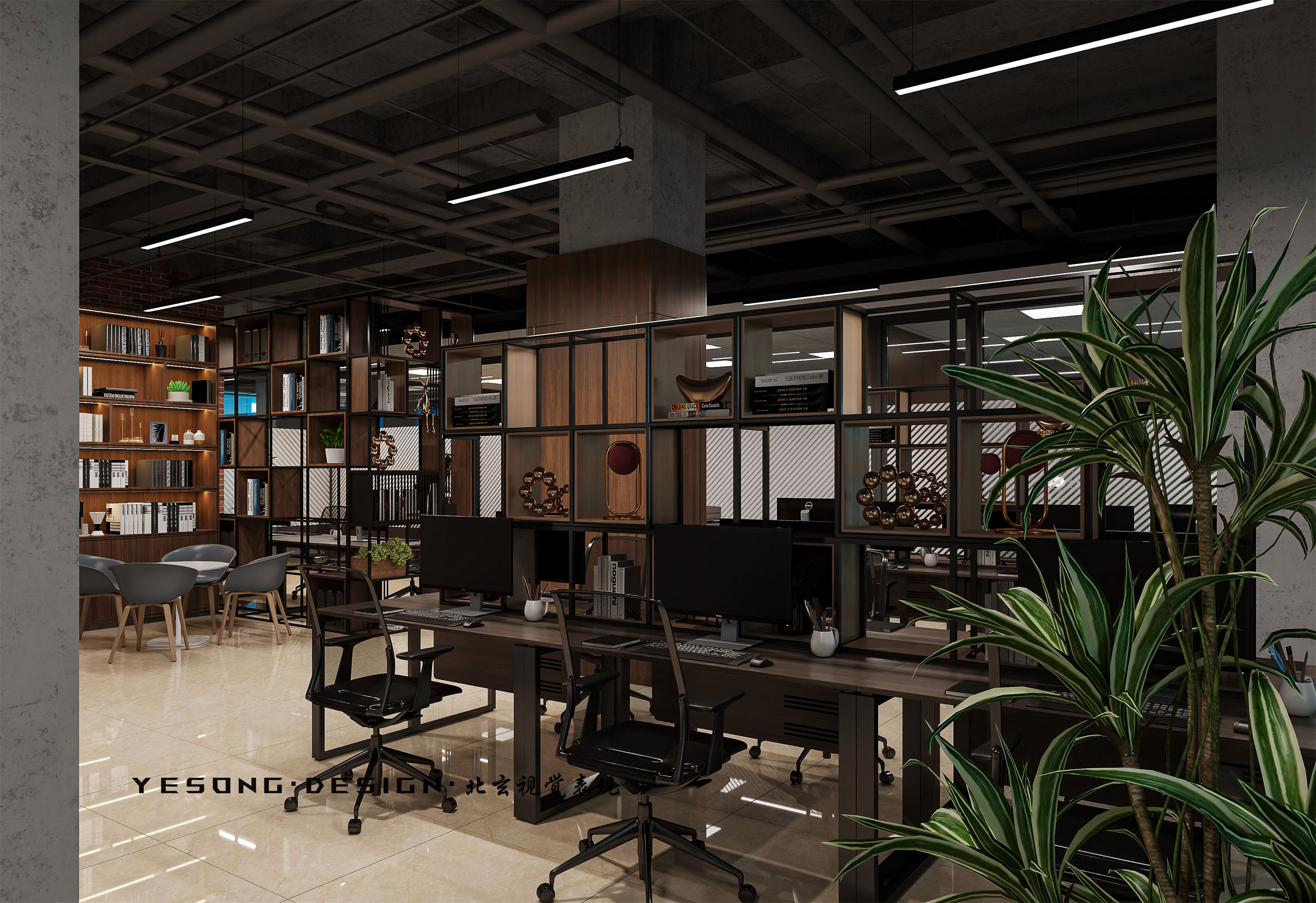 办公空间设计丨以自然吸引感官-1