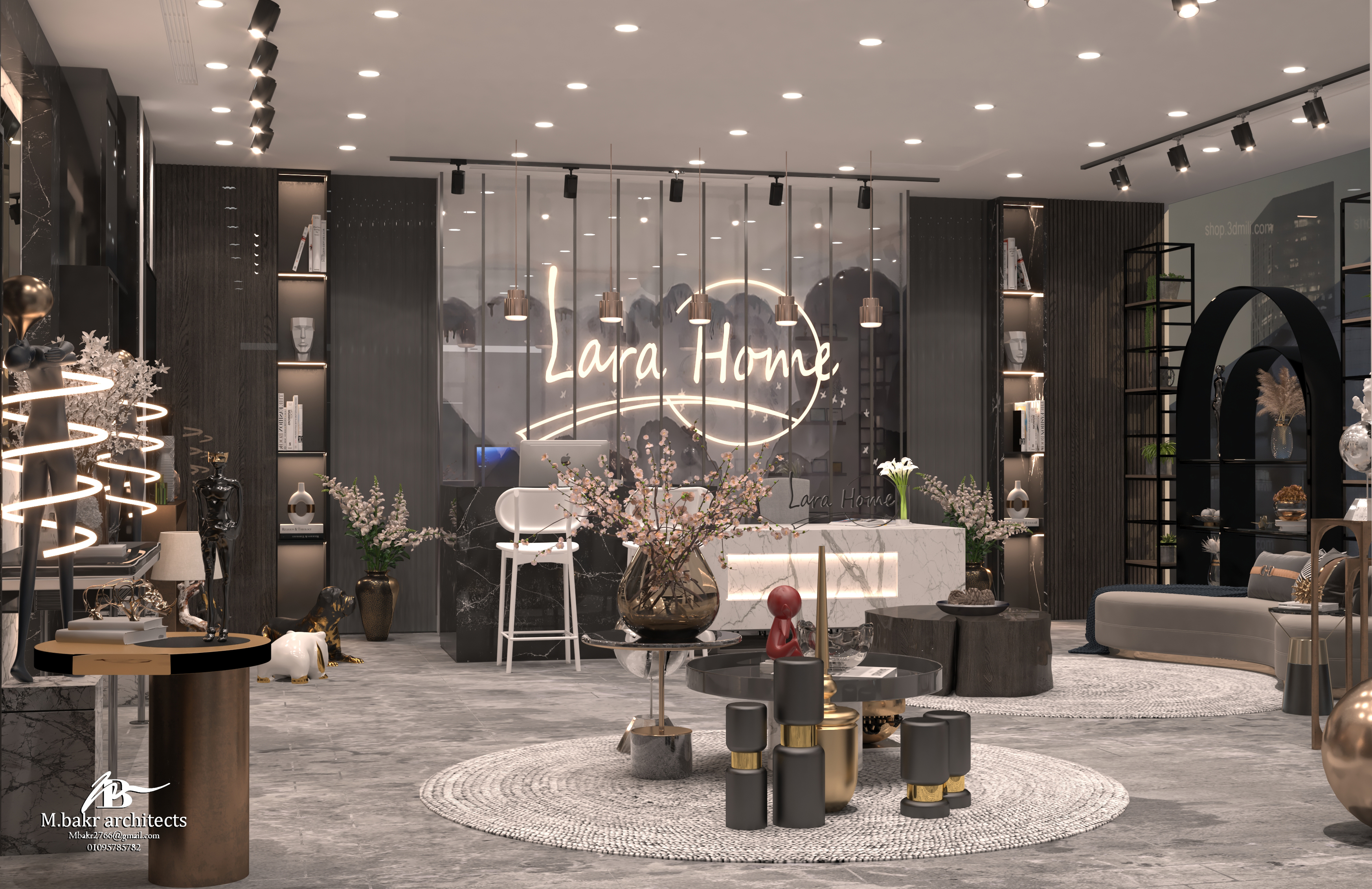 沙特阿拉伯古董装饰品店室内设计-3