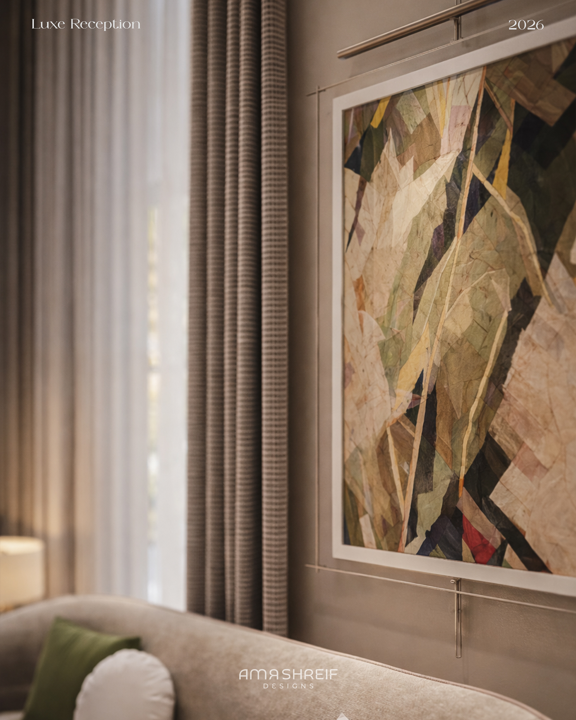 客餐厅 · 新古典奢华丨Egypt丨Amr Shrief Designs-11