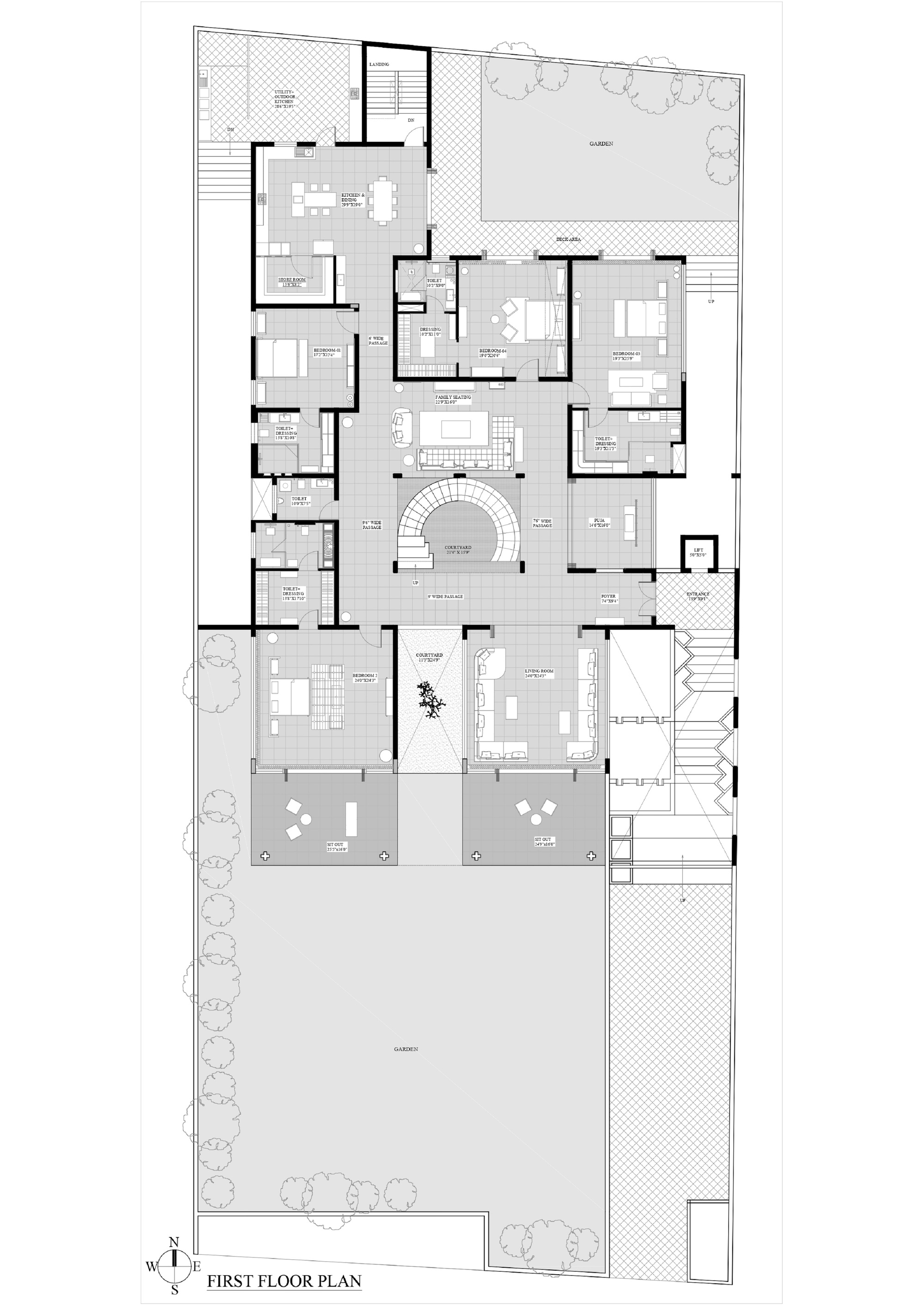 马德维利亚 混凝土房屋丨印度丨K.N.Associates-19