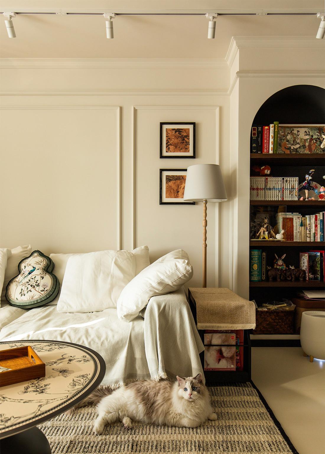 107平，两室两厅，两人两猫，复古而浪漫-23