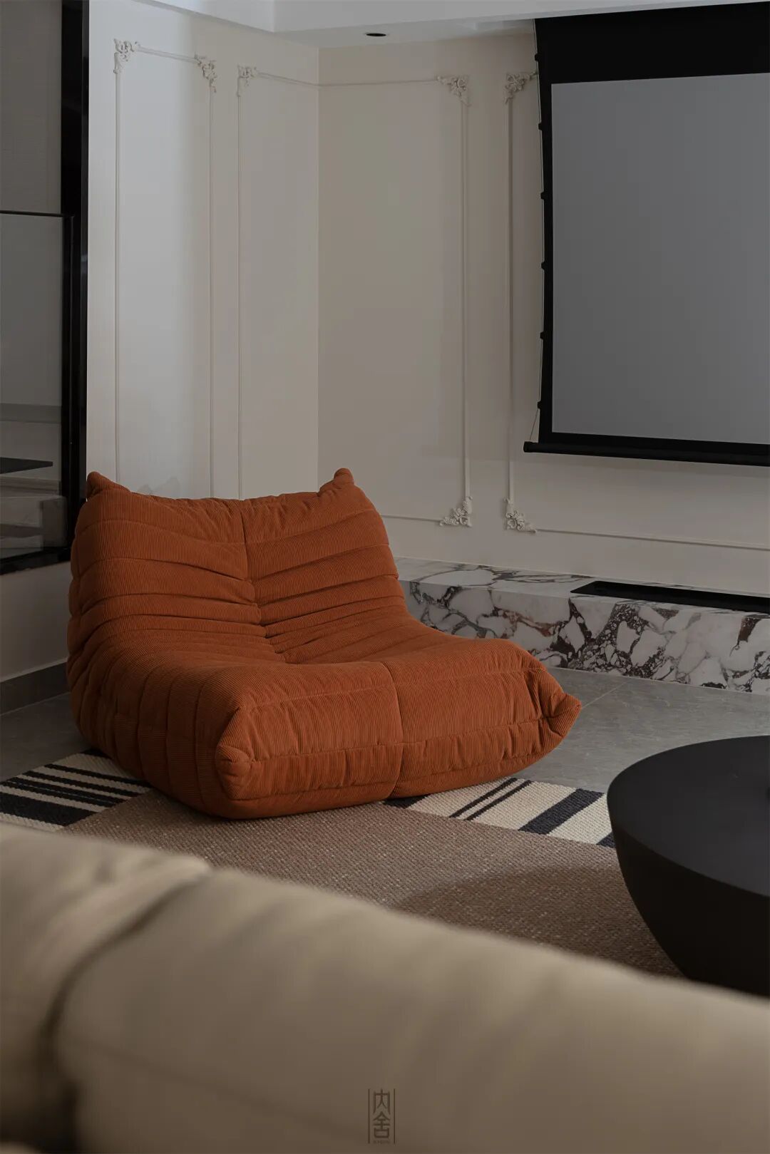 内舍软装丨235㎡下叠法式混搭风，赋予空间由线条、色彩、层次激发出的趣味碰撞！-11