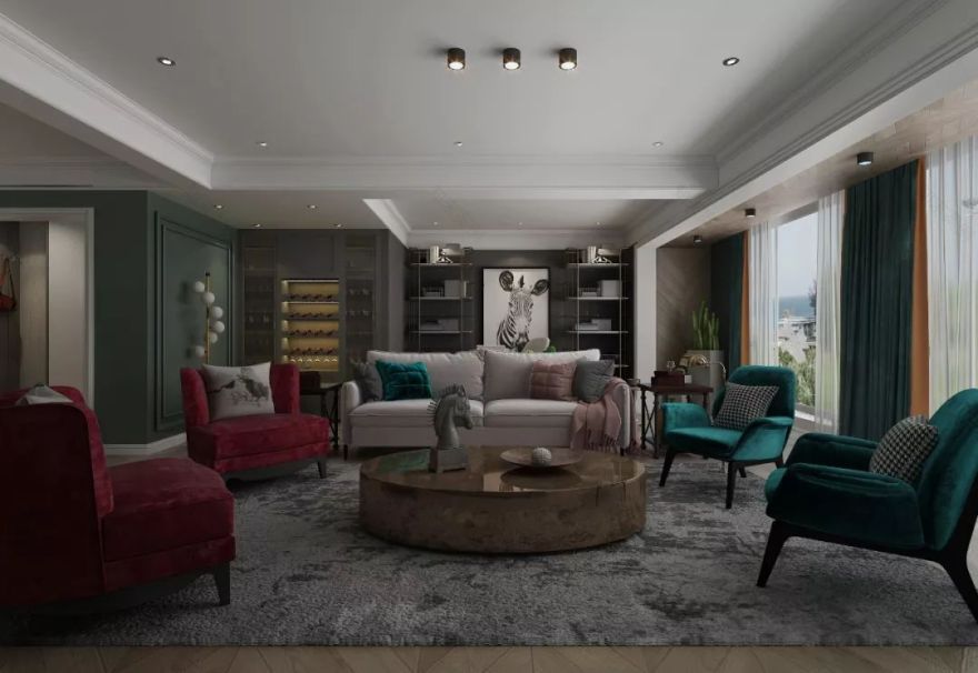 金科江湖海 134㎡简美风,复古又时尚的戏剧演绎-0