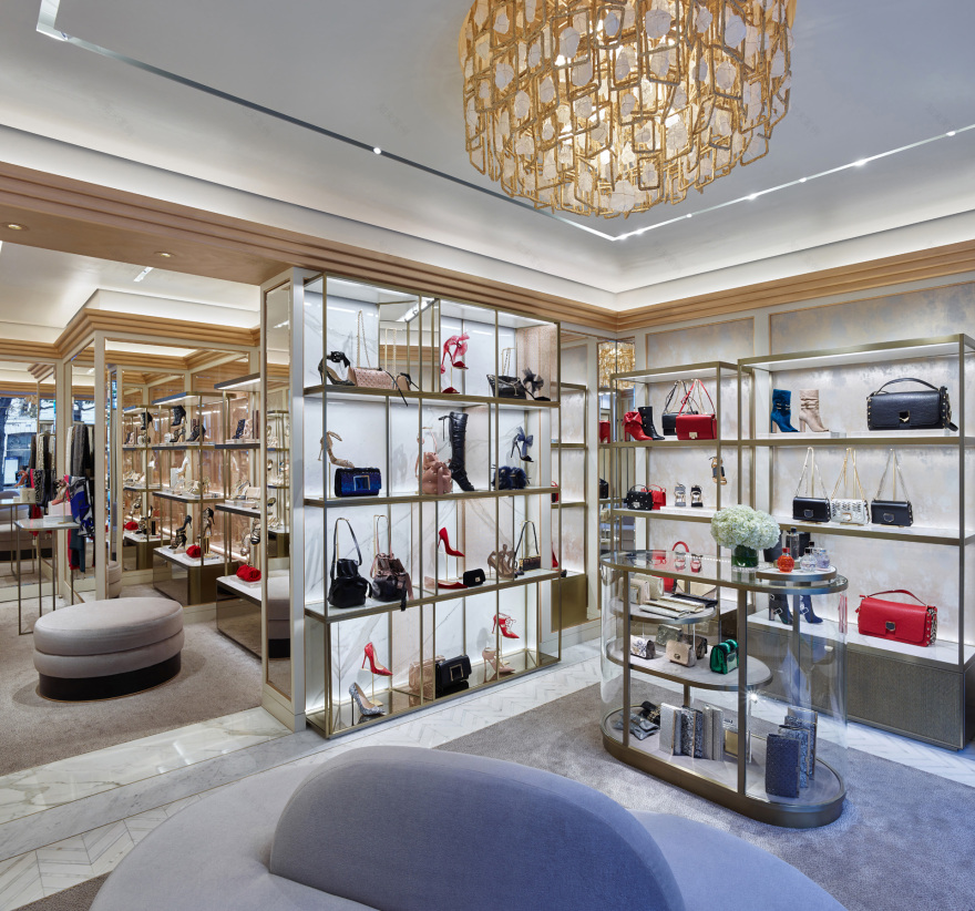 巴黎 Jimmy Choo 旗舰店 | Christian Lahoude Studio 的华丽之作-11