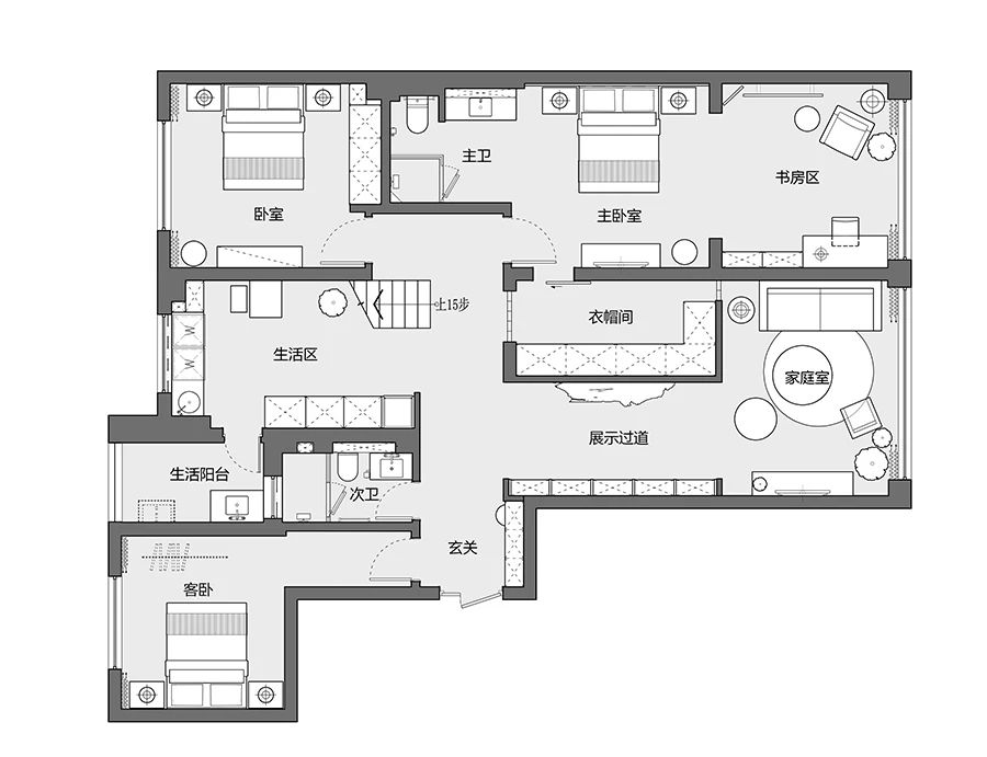 花痴的世界 · 川南小城住宅室内设计丨中国泸州丨境壹空间设计-54
