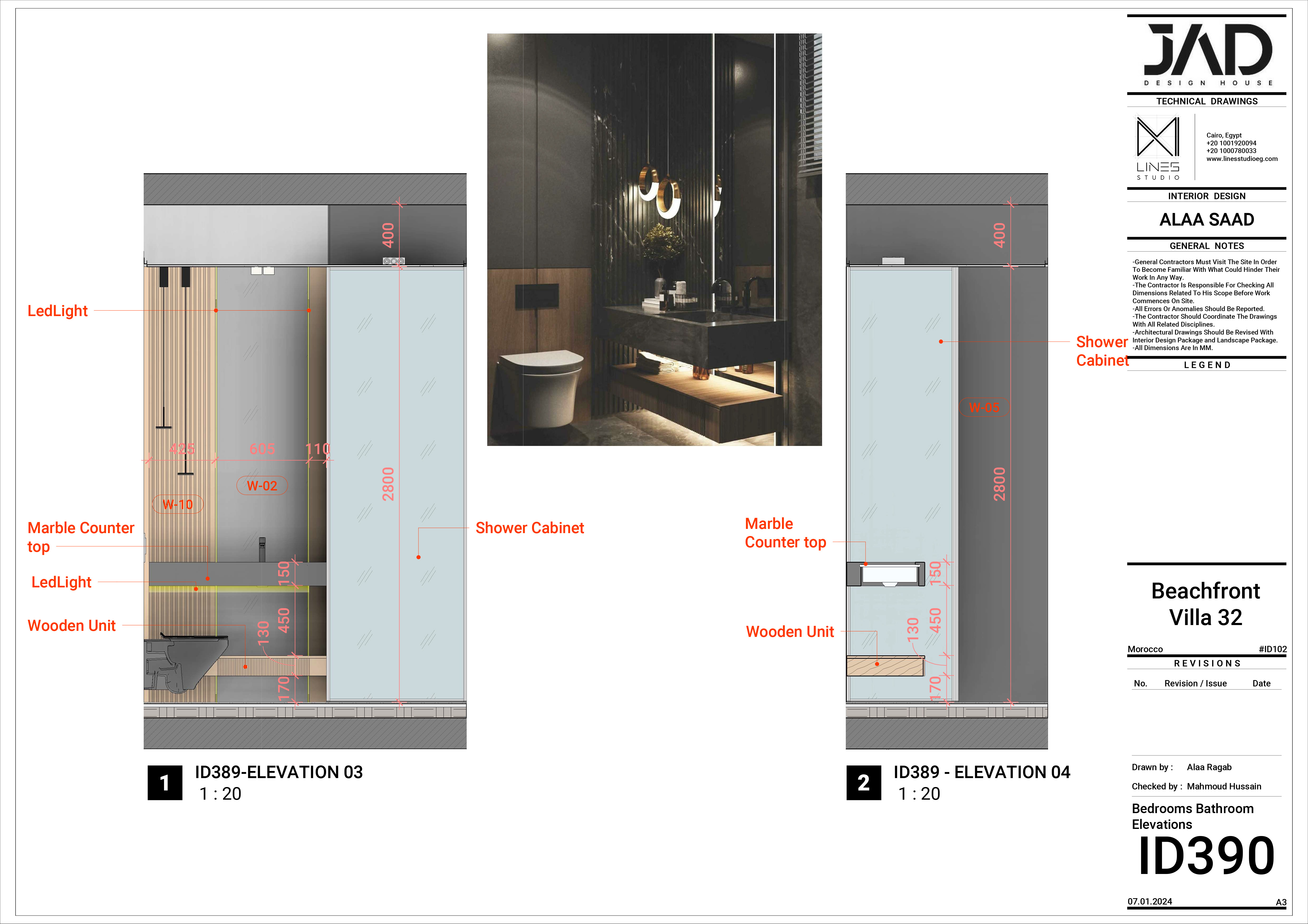 摩洛哥海滨别墅 B32 室内设计丨LINES Studio-24