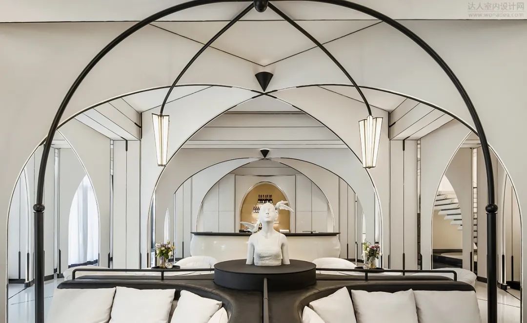 长春中海锦城售楼部 | 几何韵律中的优雅艺术空间-103