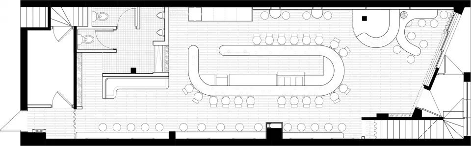 Minéral 酒吧 | 光与色彩的温暖与冷峻交融-38
