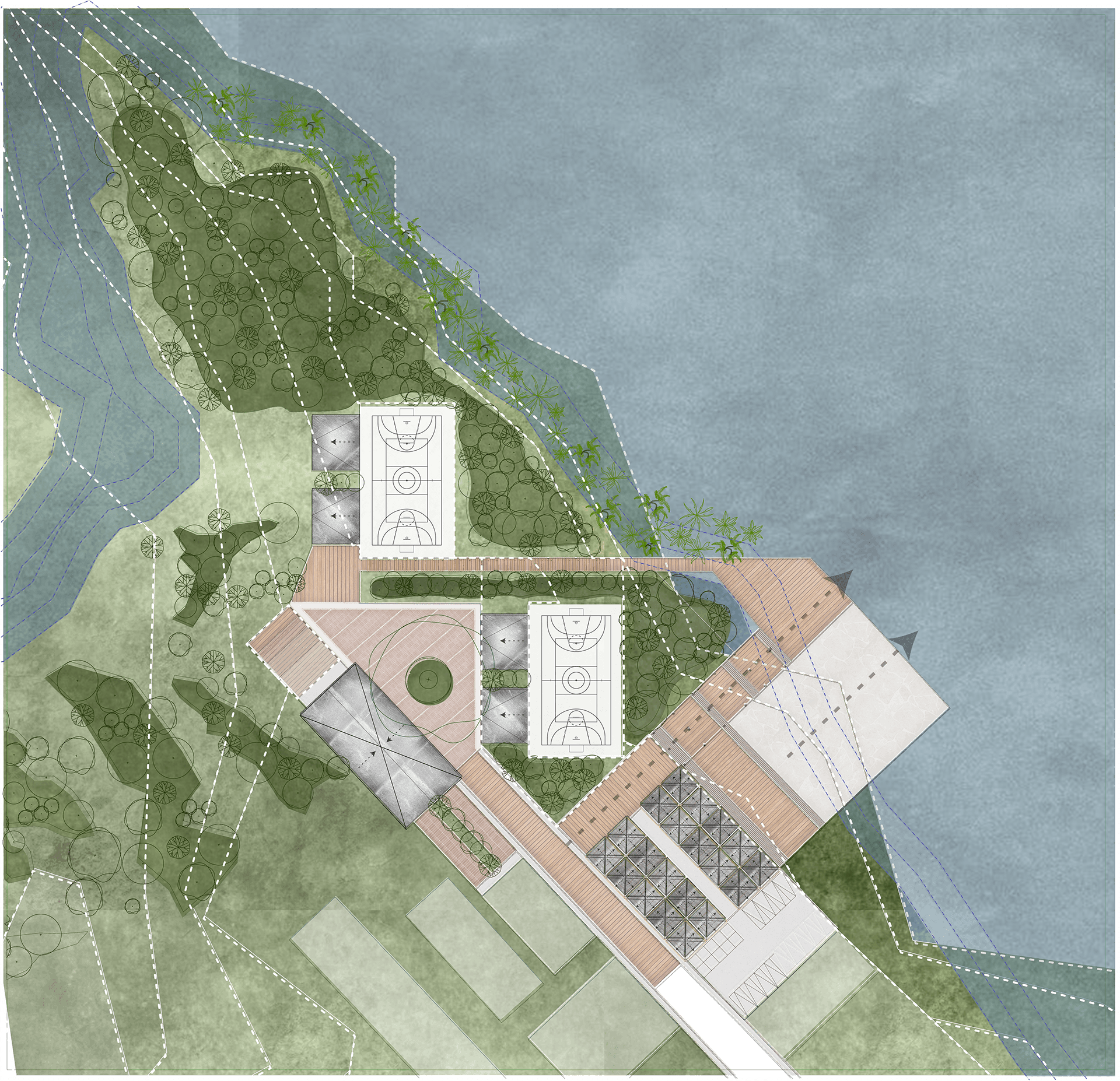 城市活跃边界：瓜皮互联区

注：Guapi可能是特定的地名，这里音译为瓜皮 ，如果有更准确的信息可以替换；Conectado有连接的、互联的意思，结合语境这里意译为互联区  丨哥伦比亚丨Universidad de los Andes（安第斯大学）-6