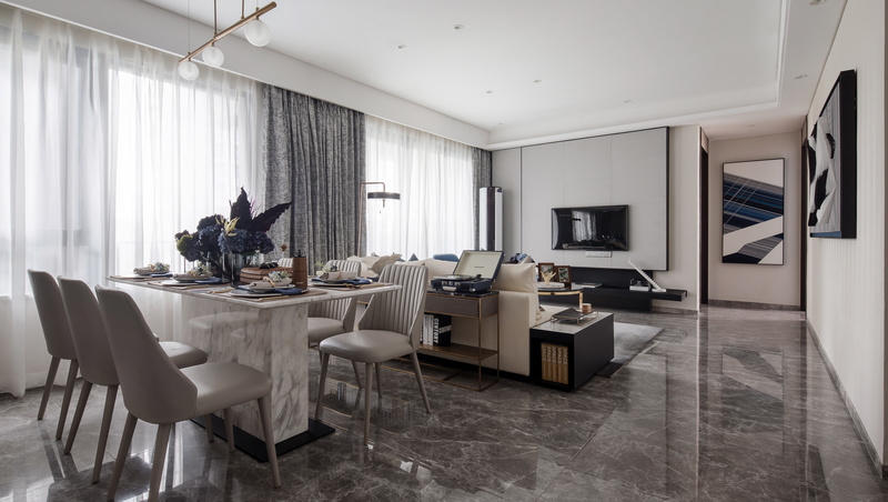 冷蓝灰调家居，展现布鲁斯音乐般温暖质感-4