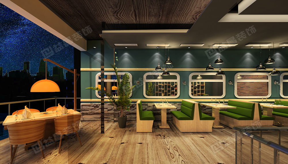 南昌绿皮车复古风餐厅设计欣赏-9