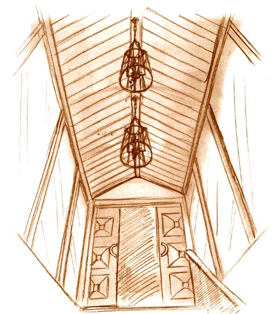 瑞 RED Lounge 时尚天花布置-10