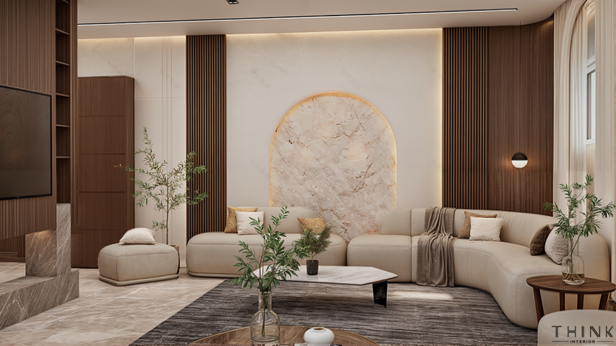 Elegant Modern Reception | Residential Interior Design-0