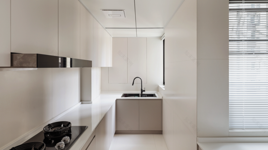 黑白灰现代简约家居空间设计丨二间半设计事务所-30