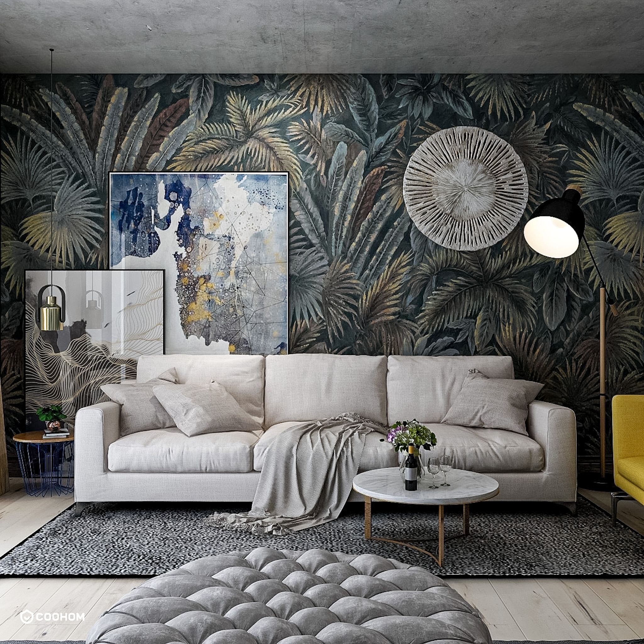 A industrial style livingroom-0