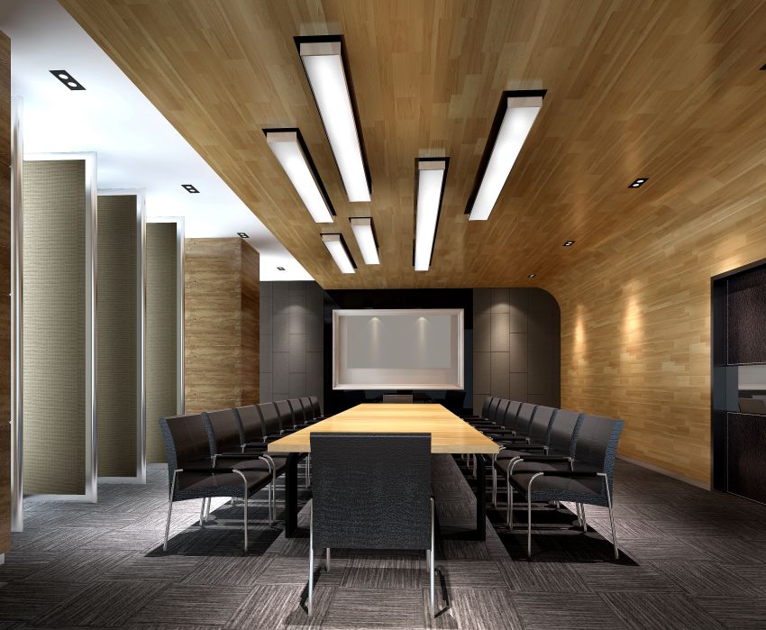 西安科技类办公室装修设计案例-1