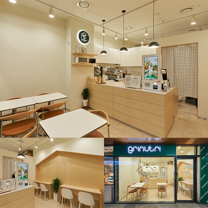 十坪现代简约双色酸奶店设计，展现极简美学魅力-1