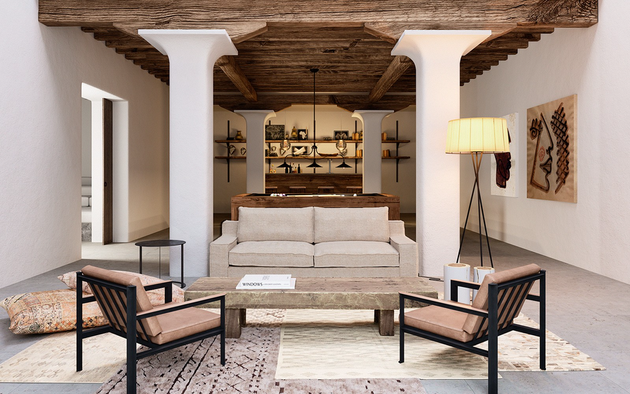 18 位建筑大师的伊维萨岛私人别墅设计,自然融入奢华-123