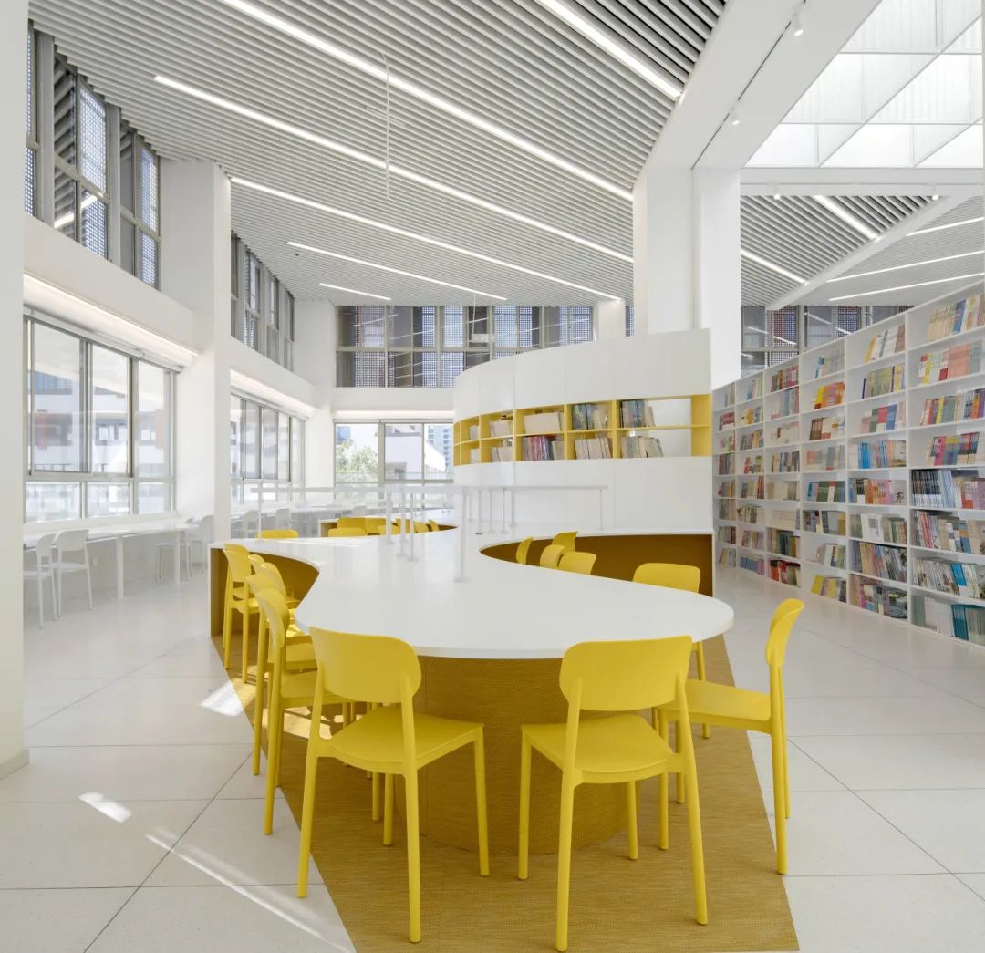上音实验鹤壁分校图书馆室内丨中国鹤壁丨URBANUS 都市实践（北京）-7