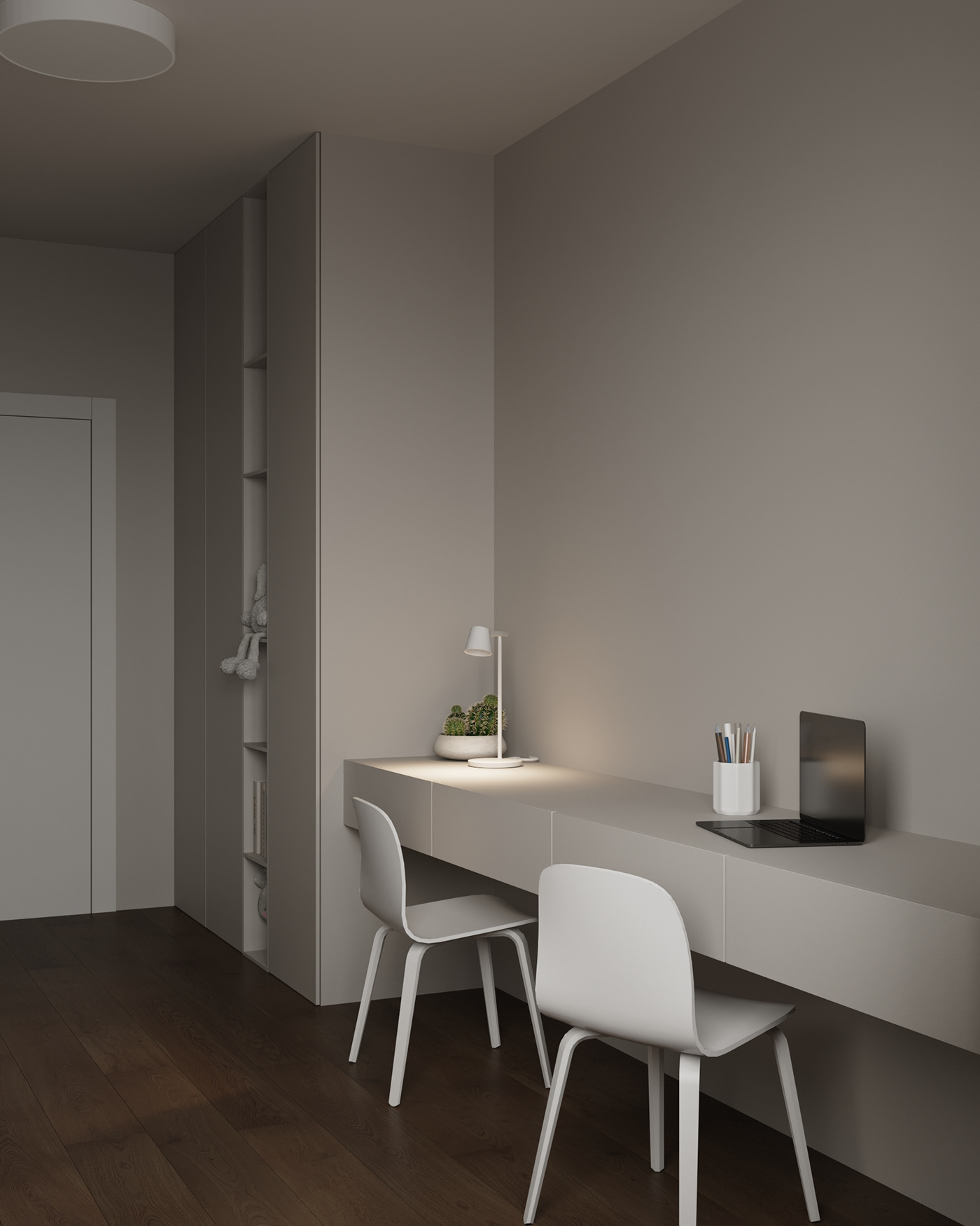 中性色系住宅设计 既简静又舒适-24