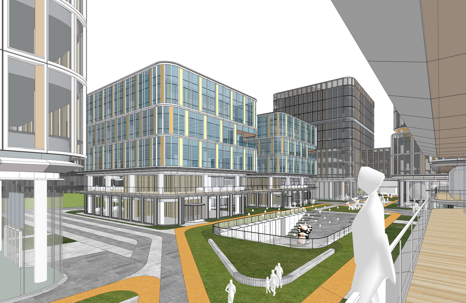 华谊总部办公楼SU模型-2