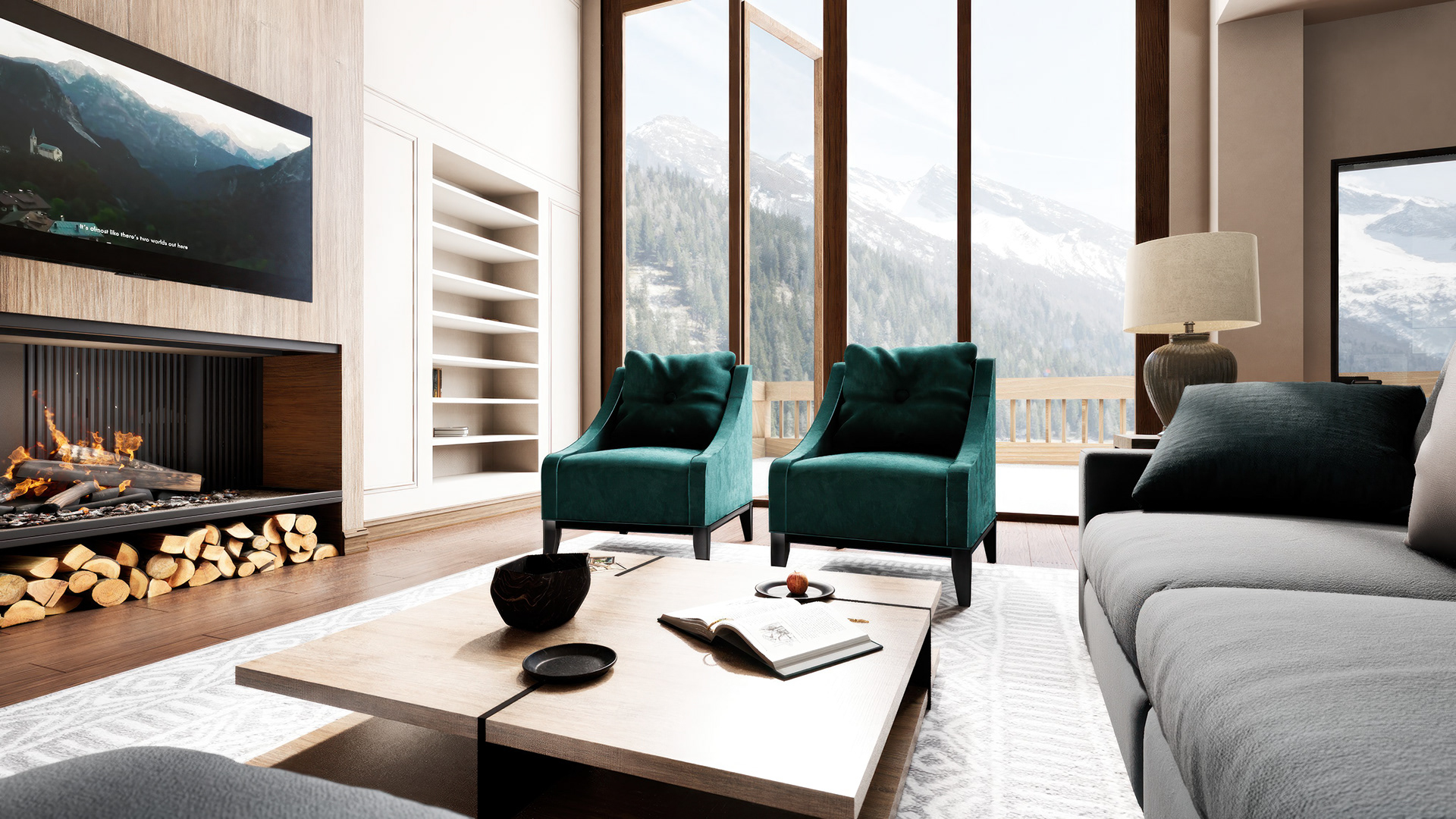 Alpine House Interior (UE5 Interactive)-16