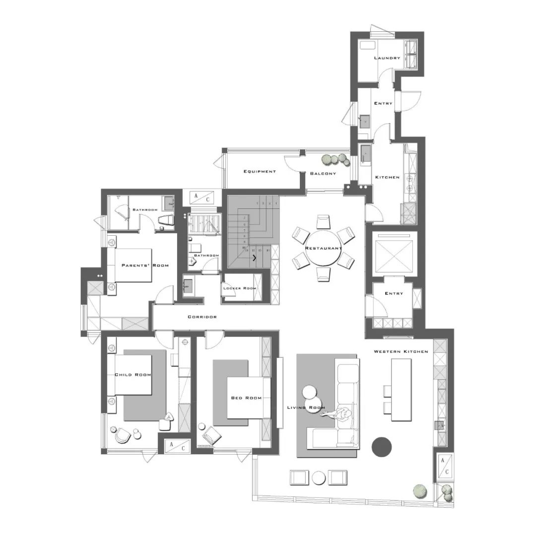 苏州玲珑湾 520m²顶级湖景复式丨中国苏州丨石木空间建筑设计-79