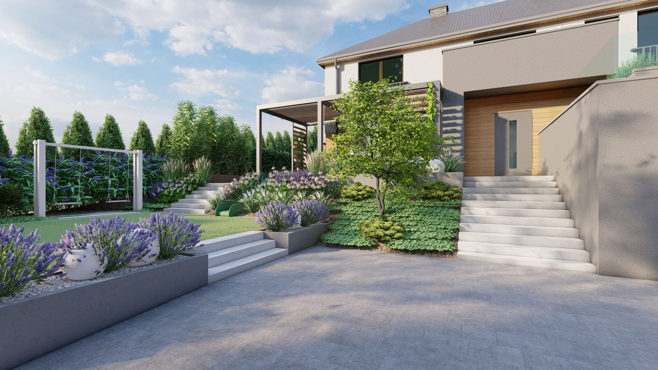 棕色的露台花园丨波兰克拉科夫-3