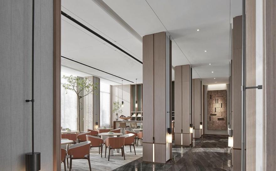 自然绿意,轻奢售楼处的诗意栖居-9