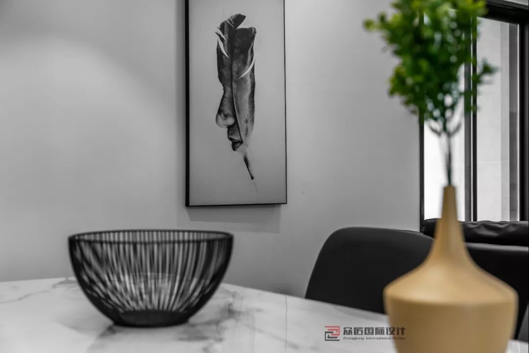 现代黑白灰格调的格林花园 120㎡设计-28