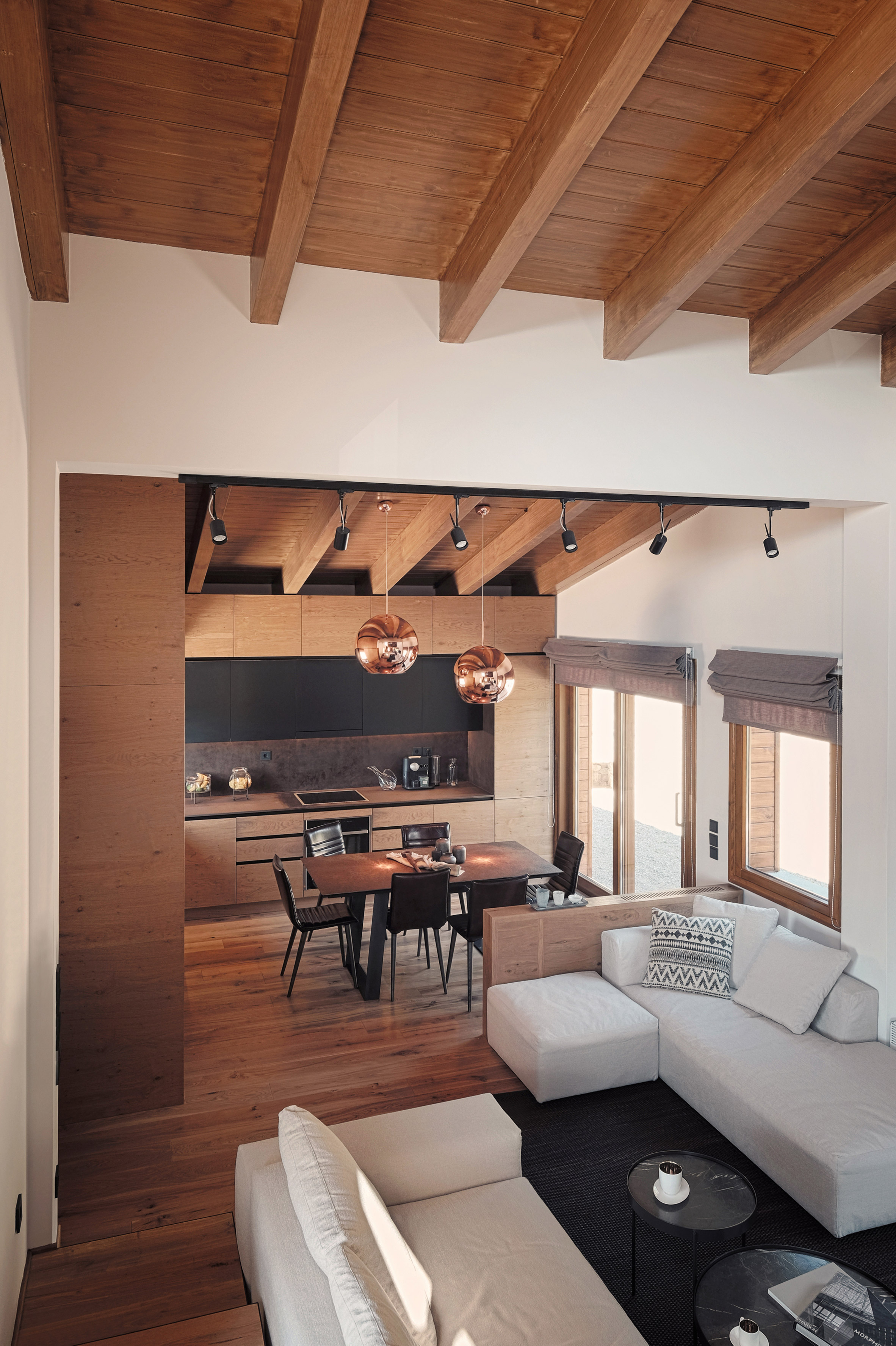 Greek mountain home by Natalia Kokosalaki blends chalets and urban lofts-5