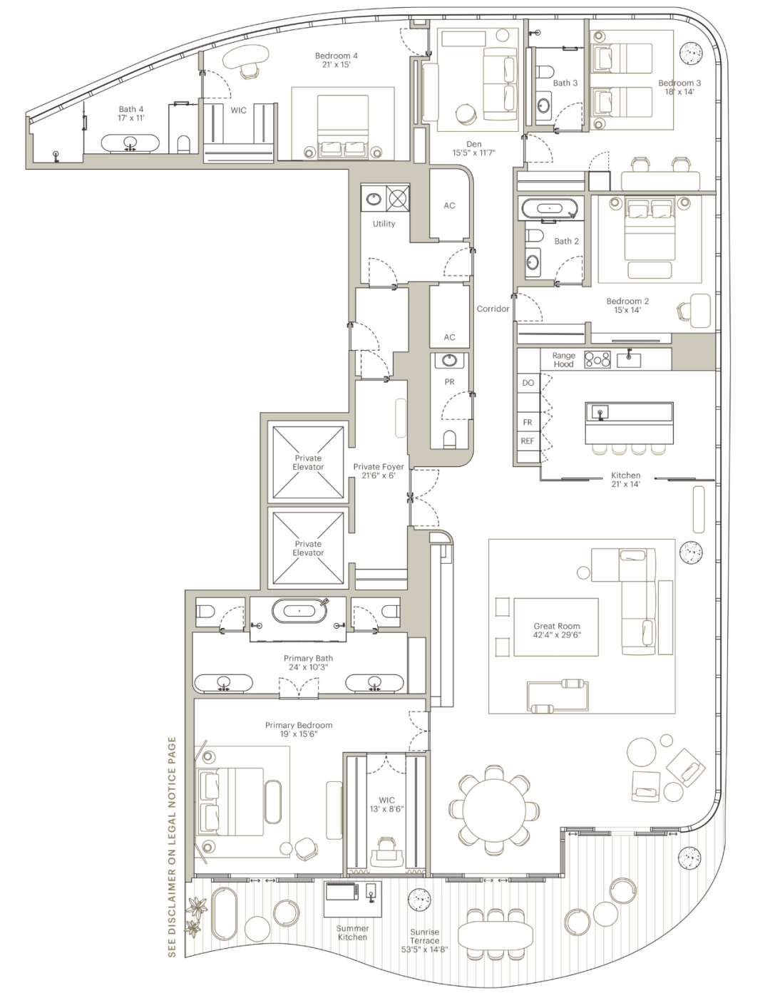 迈阿密光伏玻璃公寓楼丨美国迈阿密丨Arquitectonica-67