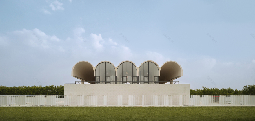 多元曲面屋顶的创新加油站设计丨中国东营-5