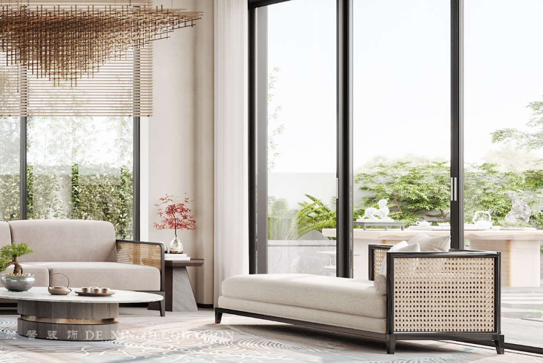 宋式美学的新中式别墅 · 侨建御溪谷丨德馨装饰-5