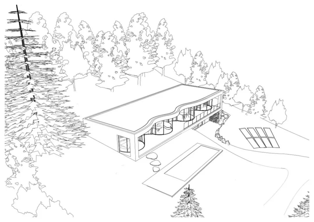 动感百褶屋，阿尔卑斯山下的优雅隐逸空间-14