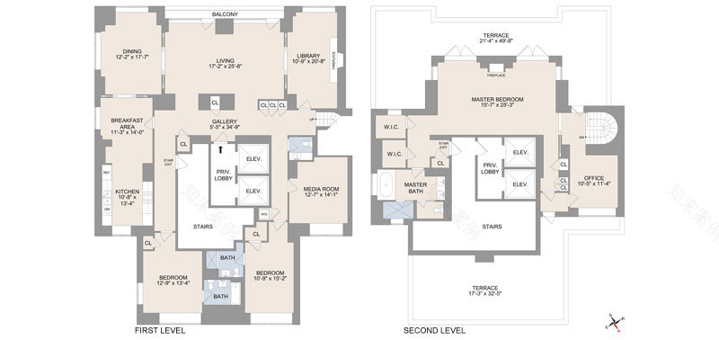 极简优雅,纽约顶层复式公寓-23