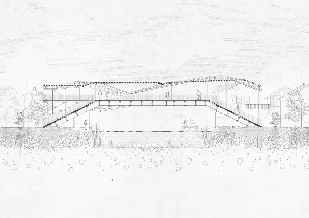 常熟沙家浜时光小镇人行天桥设计丨中国苏州丨深圳华汇设计X⁺ STUDIO-36