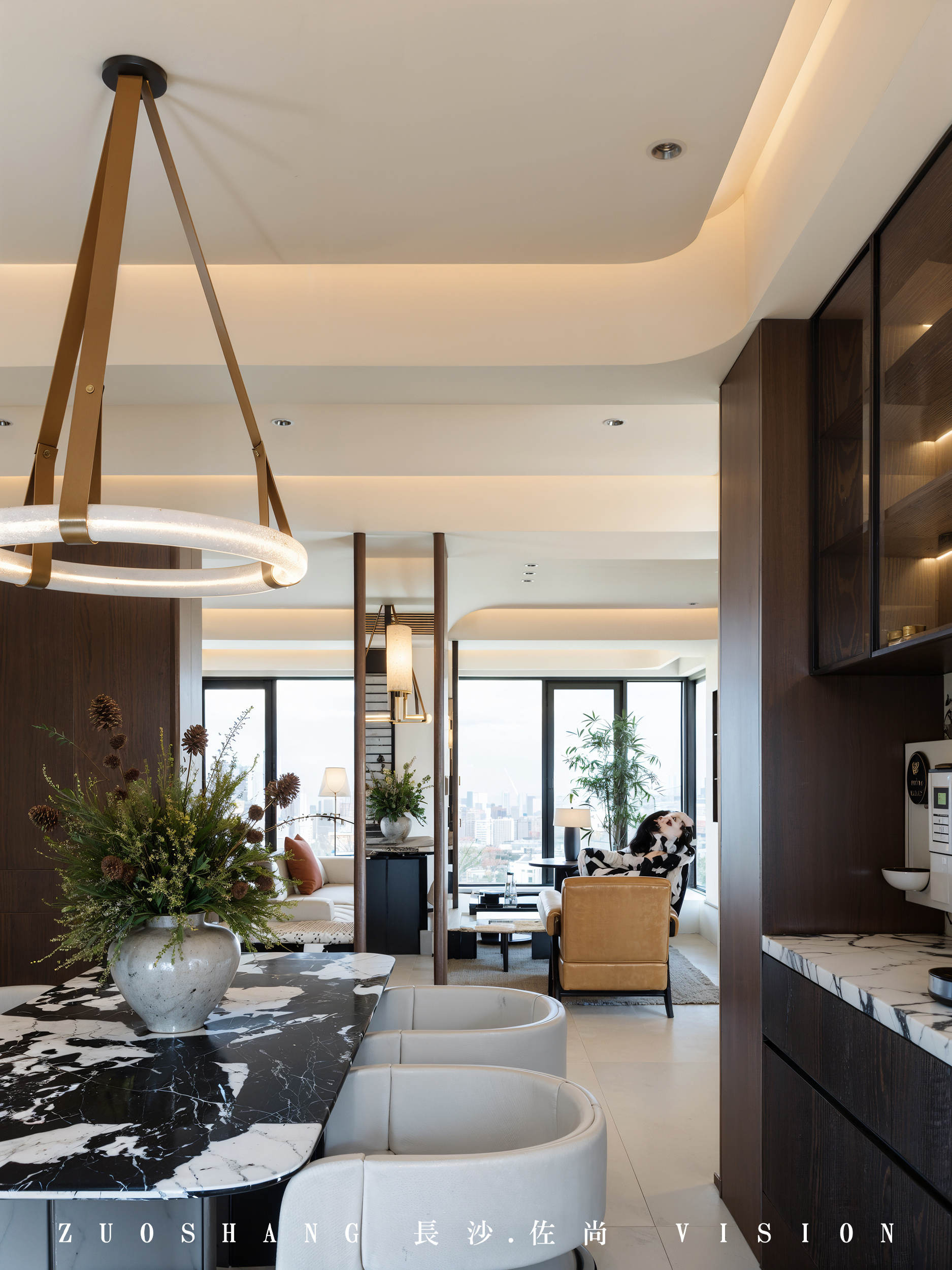 大平层豪宅现代简约风格——长沙佐尚渲染-0