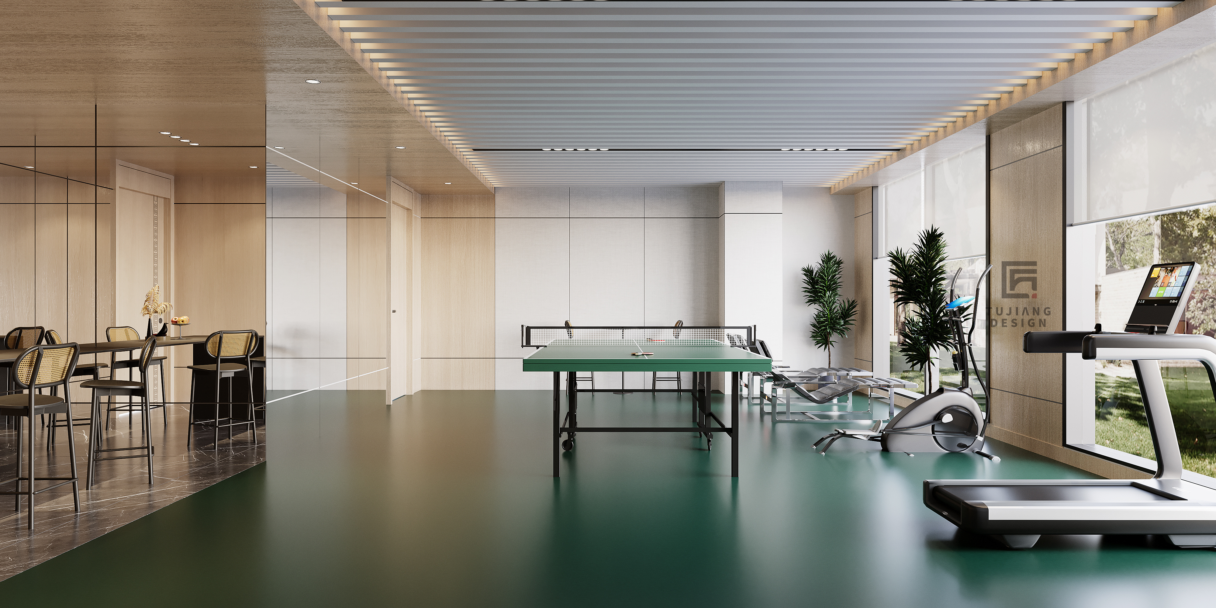 工装会所,办公娱乐 一应俱全-3