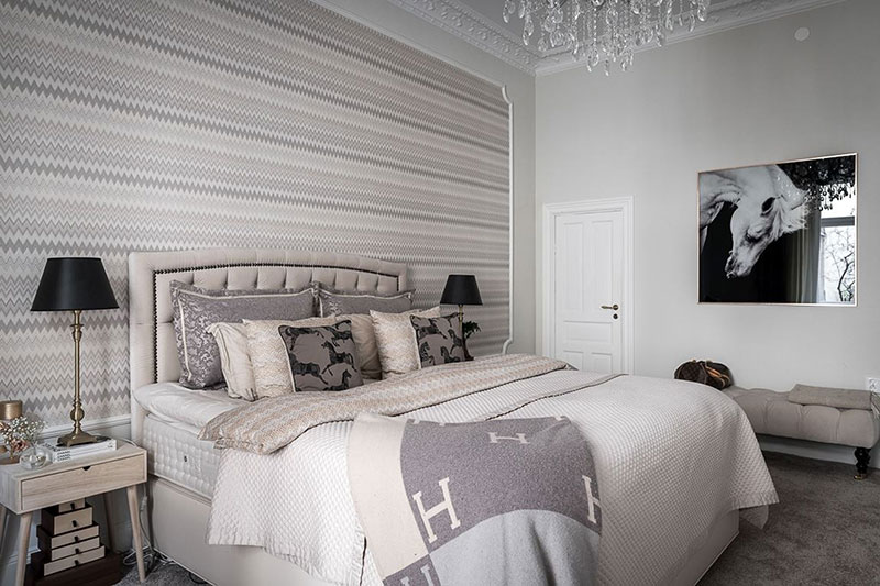 斯德哥尔摩优雅现代公寓，黑厨引领时尚-14