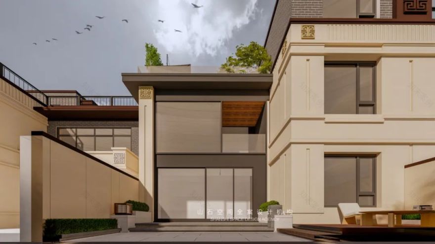 新希望锦麟河院挑空别墅丨中国沈阳丨山石空间全案设计机构-35