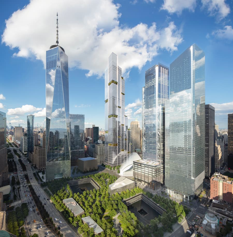 Silverstein Properties Unveils Scale Models of 2 and 5 World Trade Center Skyscrapers in Financial District, Manhattan - New York YIMBY-16