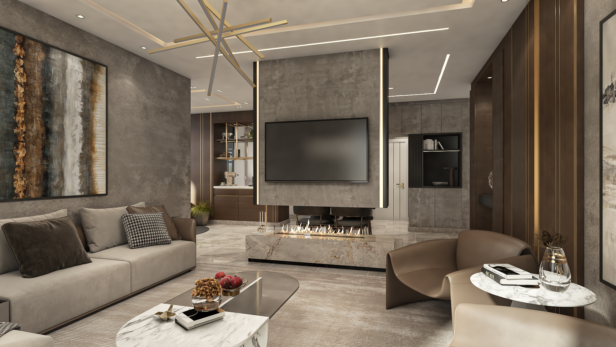Small & Moody Apartment (Dining & Living Areas)-4