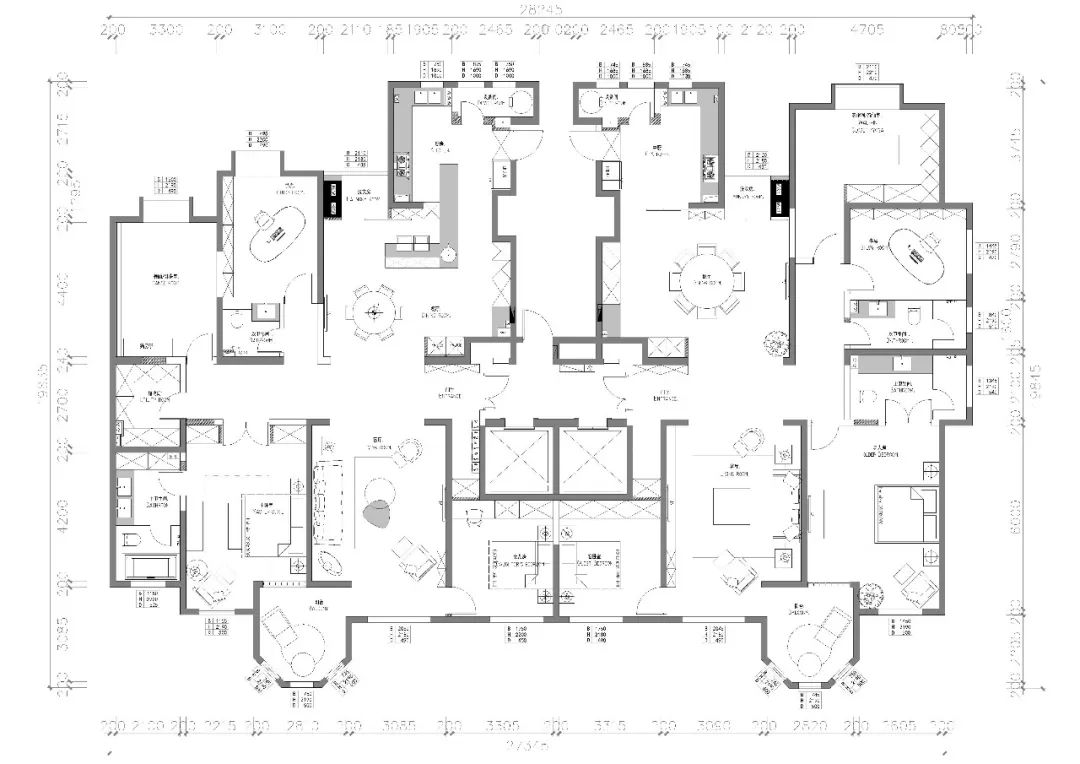 西安胡剑新作 | 400㎡大平层住宅,满足三代人五只猫的舒适生活-111