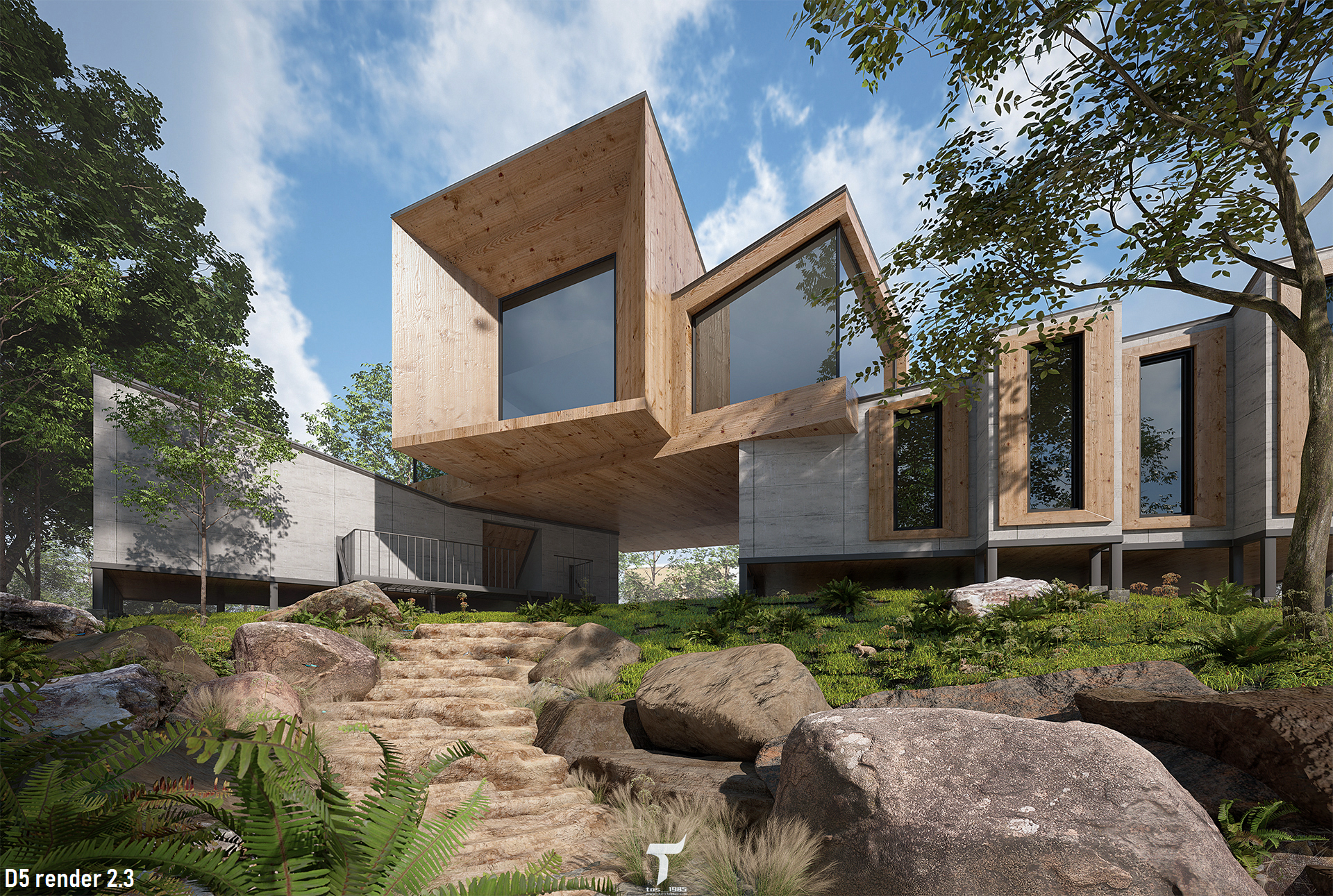 D5渲染器近期室外建筑表现图-14