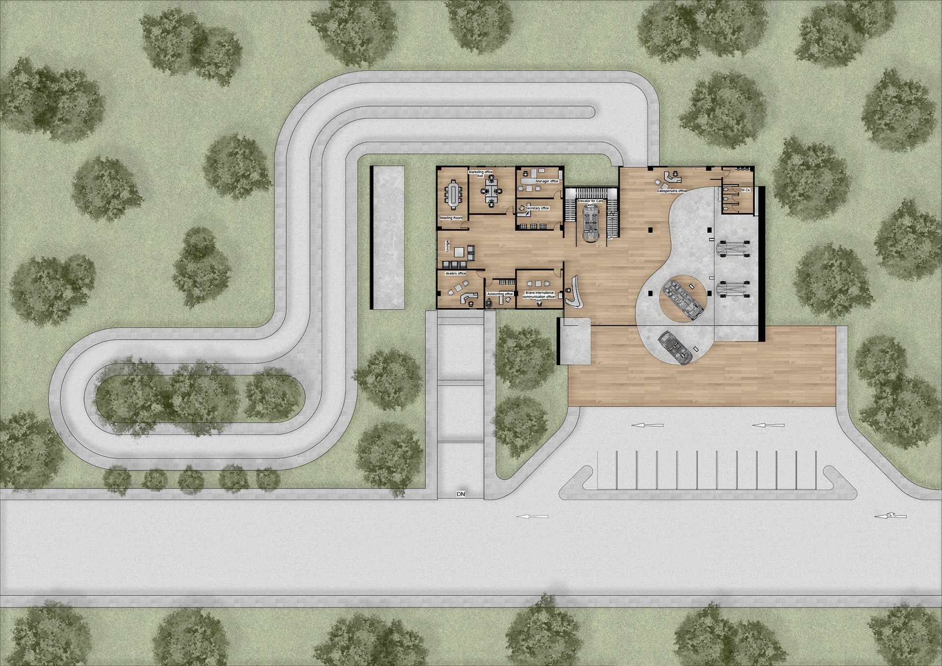 福特汽车展厅概念设计-16