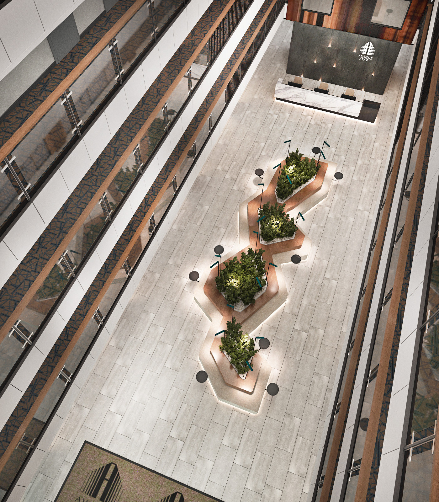 酒店大堂设计丨RedLine 设计工作室-6