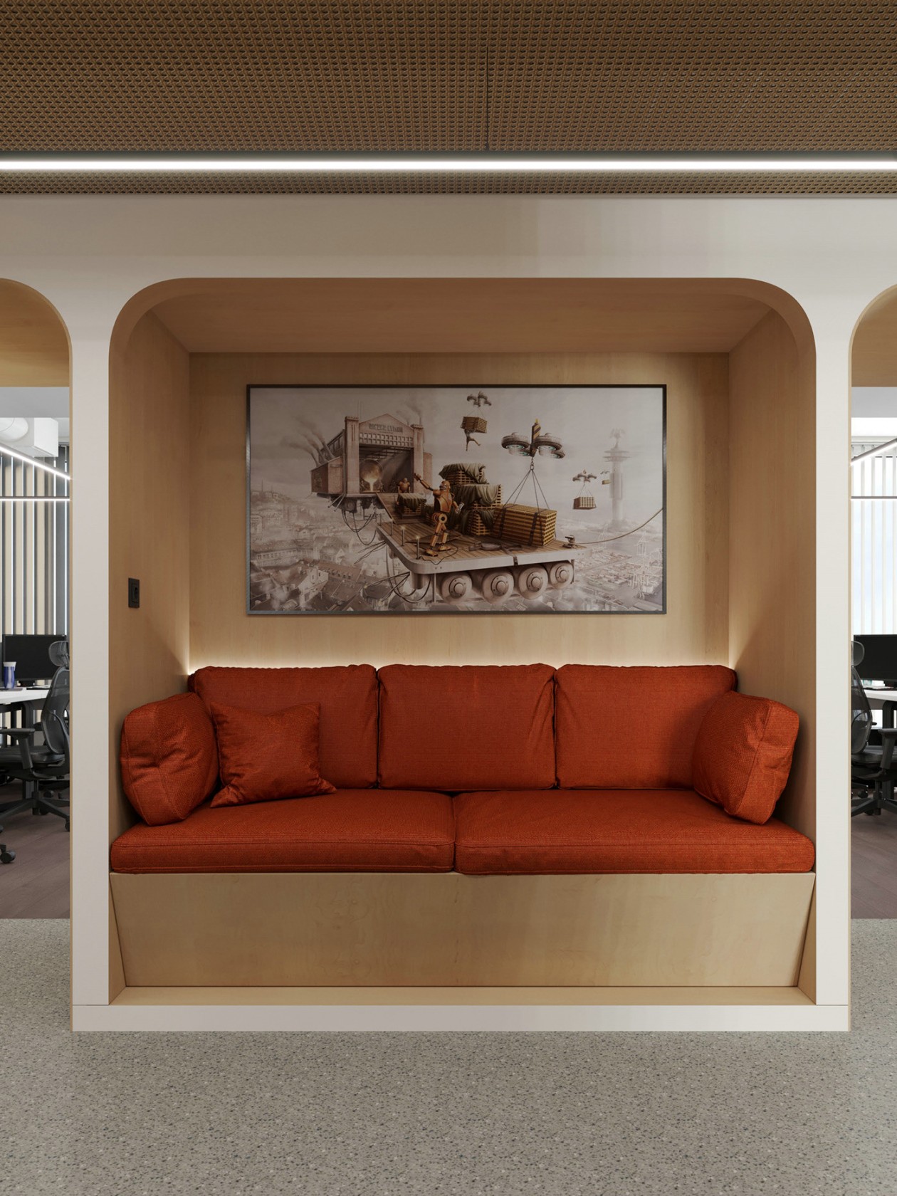 735㎡简约风办公空间设计-13