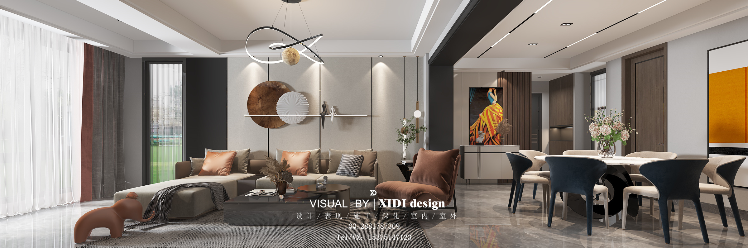 现代简约客餐厅设计合集，精致舒适共享空间-1