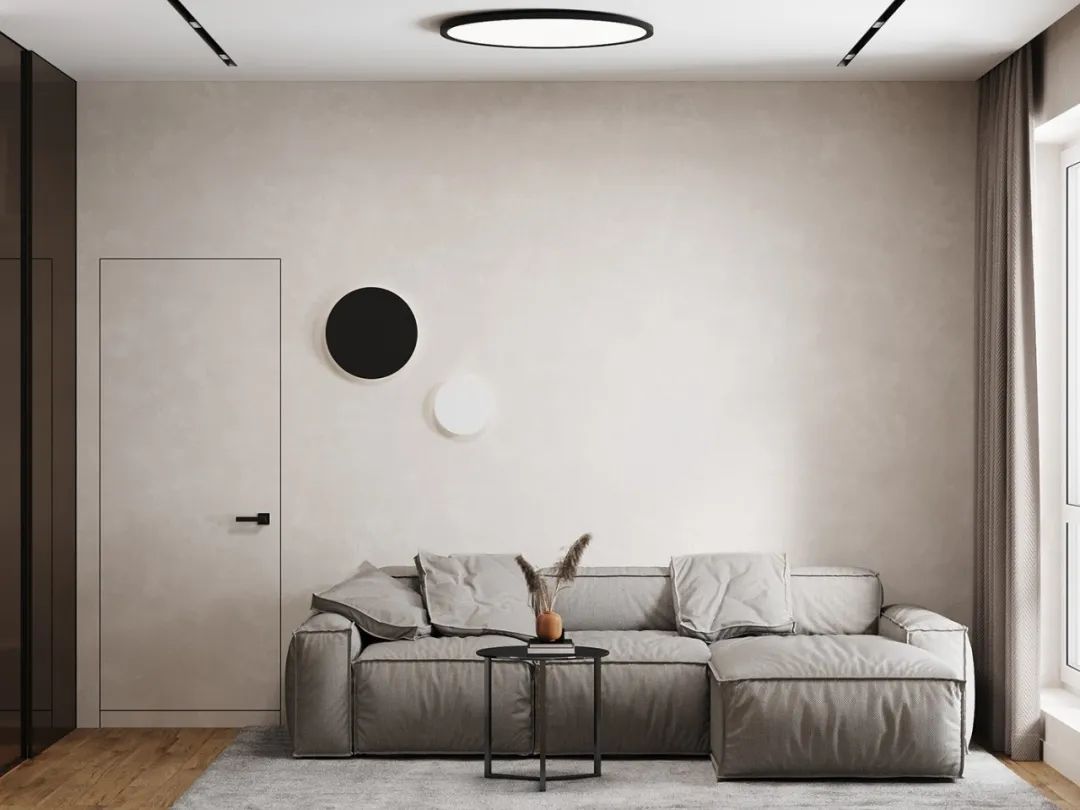 木灰色简约公寓丨Marina Bessmertnaya-0